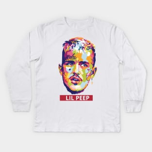 Lil Peep Artwork Kids Long Sleeve T-Shirt